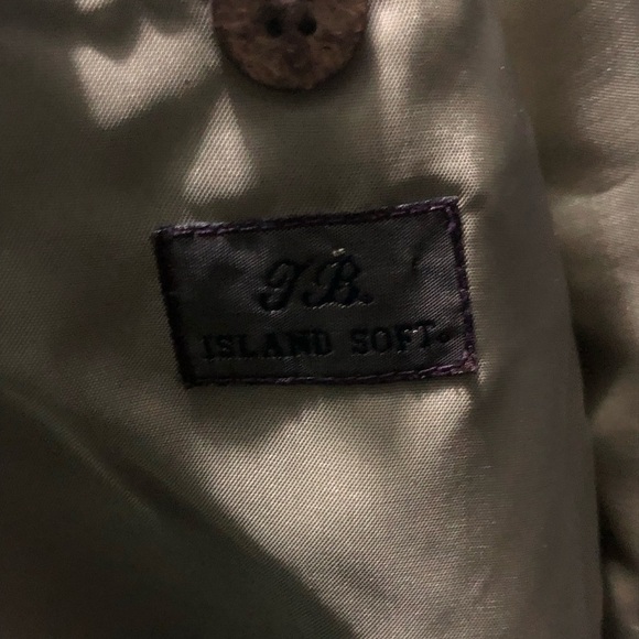 Tommy Bahama Coat Men's Small Silk Button Up Khaki Tan Island Soft Jacket - Picture 5 of 7